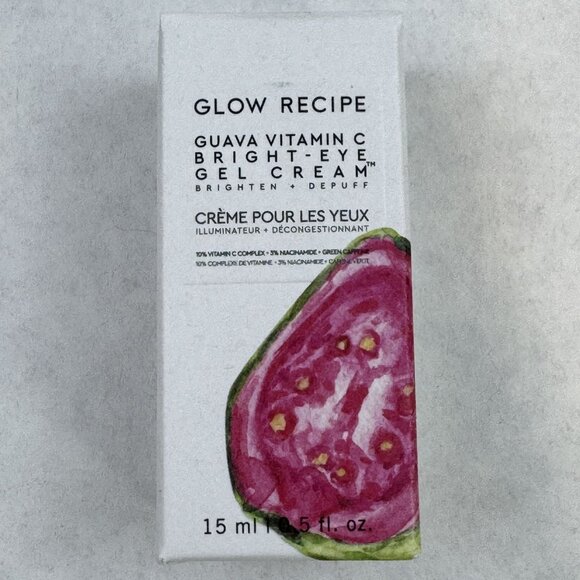 Glow Recipe Guava Vitamin C Bright-Eye Gel Cream 15ml Reduce Dark Circles NEW - Picture 1 of 9